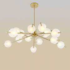 nordic simple chandelier frosted spray