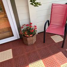 pvc staylock outdoor deck floor tiles