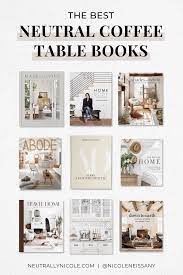 the best neutral coffee table books to