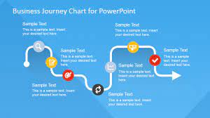 flat business journey chart powerpoint