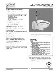 Spec Sheet Crane Plumbing