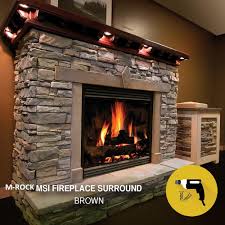 M Rock Fireplace Trim Kit Brown 1 Sq