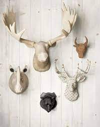 Faux Trophy Heads Decorating With