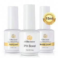 gel nail polish set with base coat