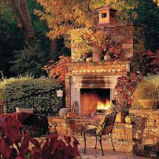 Glowing Outdoor Fireplace Ideas