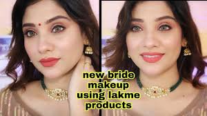 new bride makeup using lakme makeup