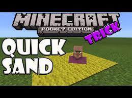 quick sand trick minecraft pe pocket