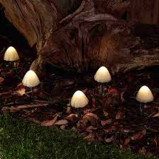 Forest Solar Mushroom Lights Set Of