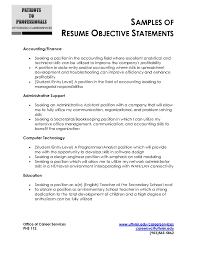 96 Accounting Internship Resume Objective Accounting