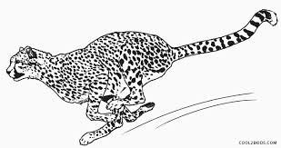 Cheetahs live in grasslands and deserts. Printable Cheetah Coloring Pages For Kids