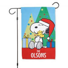 christmas personalized garden flag