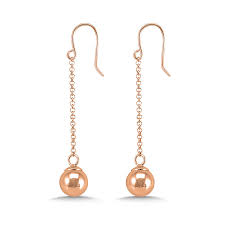 14k rose gold plated sterling silver