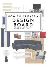 how to create a design board the easy