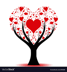 love tree royalty free vector image