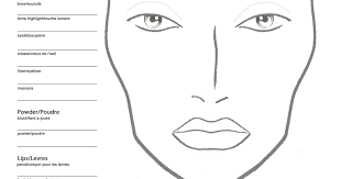 Makeup Face Template Printable Pdf Makeupview Co