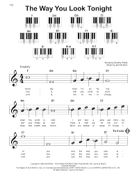 Once you download your personalized sheet music, you can view and print it at home, school, or anywhere you want to make music, and you don't have to be connected to the internet. The Way You Look Tonight Noten Jerome Kern Klavier Sehr Leicht Super Easy