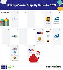 Holiday Shipping Deadlines And Free Shipping Options For