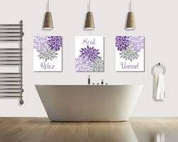 Relax Soak Unwind Bathroom Wall Art