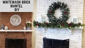 How To Whitewash A Brick Fireplace