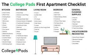 first apartment checklist for new
