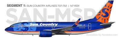 see sun country 737 700 economy is