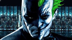 batman vs joker half face hd wallpaper