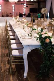 wedding reception tables