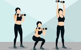 weight training and cardio exercise