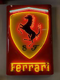 Photos, materials for videos, descriptions and other information are provided by the consignor/seller and is deemed reliable, but mecum auction does not verify, warrant or guarantee this information. Ferrari Neonsigns By Nationalneonsigns Logotipos De Carros Design De Sinais Carros