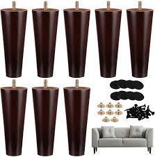 8 pieces furniture couch legs 6 inch
