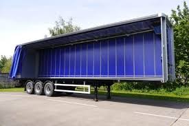 how to open or close curtain trailer
