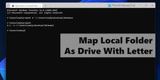 map local folder as drive with letter