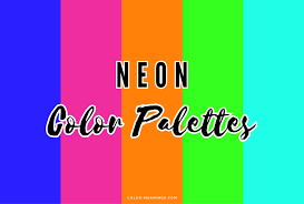 30 Neon Color Palettes For Vibrant