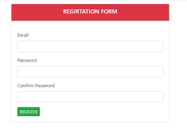 register form in asp net mvc core 3 0