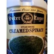 peter luger steak house creamed spinach