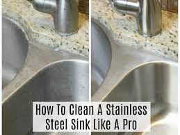 how to clean a stainless steel sink