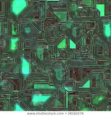 Abstract High Tech Circuitry Background Wallpaper Stock Illustration