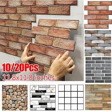 3d Brick Wall Panels L And
