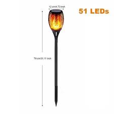led solar flame lights outdoor ip65