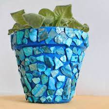 diy mosaic flower pot craftgawker
