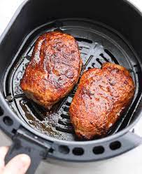 juicy air fryer pork chops no breading