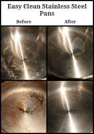 easy clean stainless steel pans real