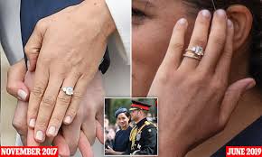 The duchess of sussex's reworked ring. Has Meghan Markle Redesigned Her Engagement Ring Daily Mail Online