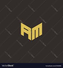 Am Logo Letter Initial Logo Designs Template With