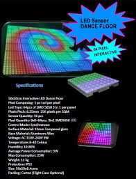 interactive dance floor with touch