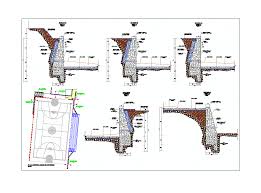 Retaining Wall Stone Masonry Dwg Block