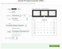 how to create a pdf calendar