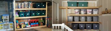 basement storage shelves and design