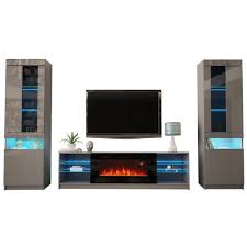 Electric Fireplace Modern Wall Unit