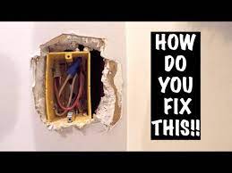Repair Overcut Electrical Box Drywall